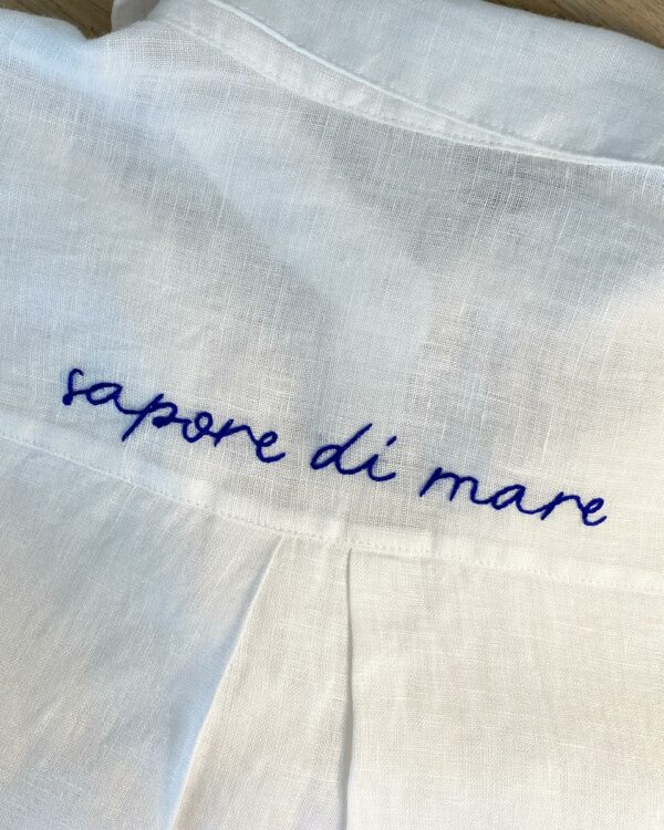 Camicia in lino ‘ sapore di mare ‘ tg. S