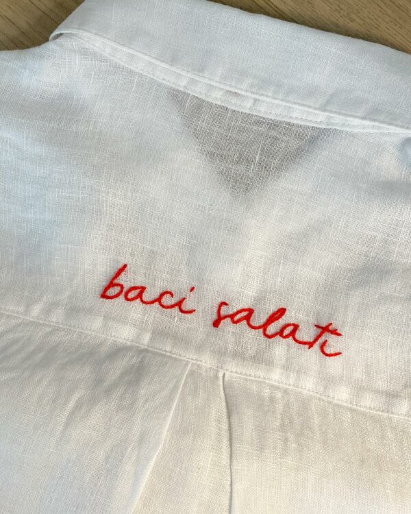 Camicia in lino ‘ baci salati ‘ Taglia S